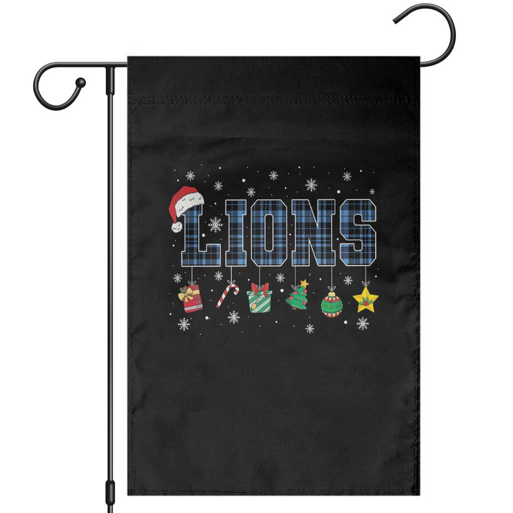 LF Christmas Garden Flag Blue Plaid DFL Fans Xmas Pajamas TS10 Black Print Your Wear