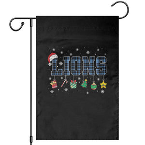 LF Christmas Garden Flag Blue Plaid DFL Fans Xmas Pajamas TS10 Black Print Your Wear