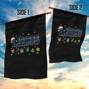 LF Christmas Garden Flag Blue Plaid DFL Fans Xmas Pajamas TS10 Print Your Wear