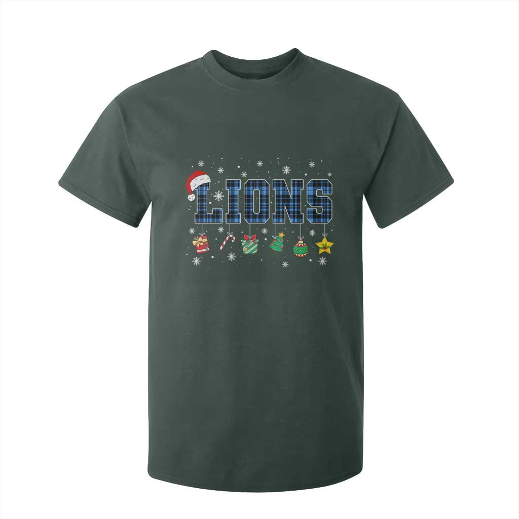 LF Christmas T Shirt For Kid Blue Plaid DFL Fans Xmas Pajamas TS10 Dark Forest Green Print Your Wear