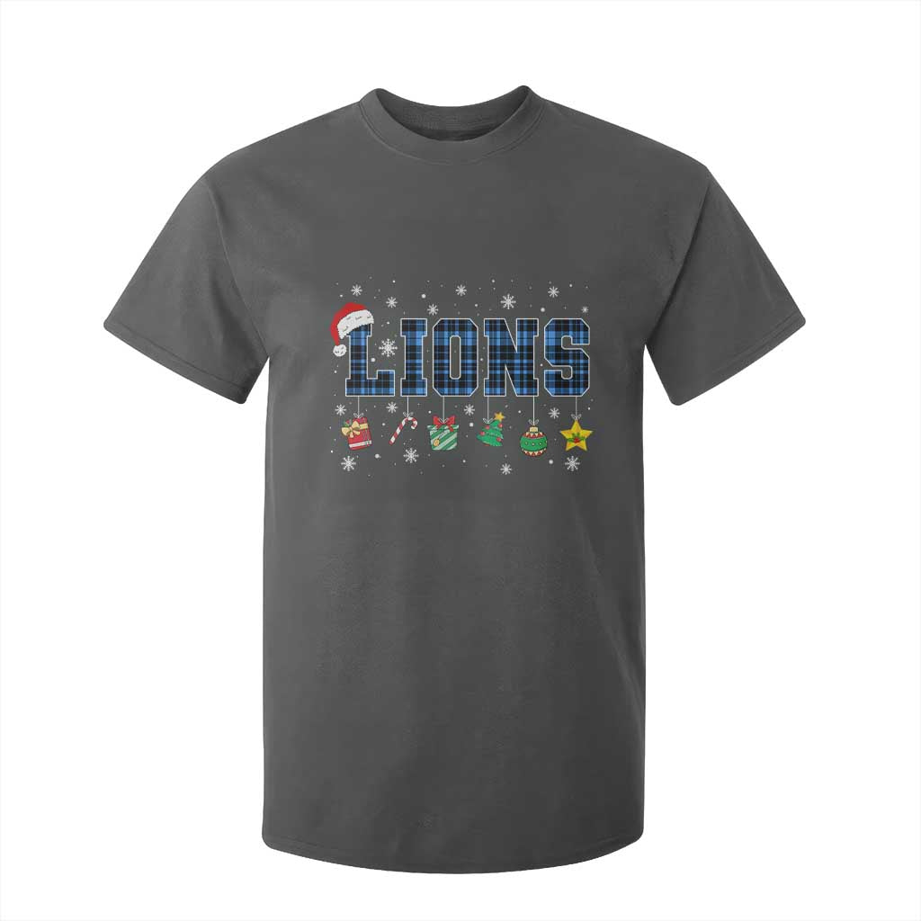 LF Christmas T Shirt For Kid Blue Plaid DFL Fans Xmas Pajamas TS10 Dark Heather Print Your Wear