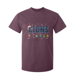 LF Christmas T Shirt For Kid Blue Plaid DFL Fans Xmas Pajamas TS10 Maroon Print Your Wear