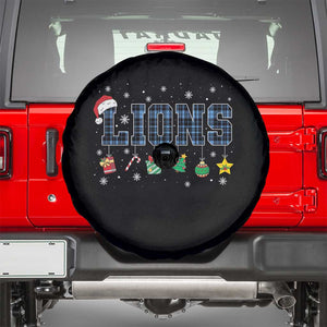 LF Christmas Spare Tire Cover Blue Plaid DFL Fans Xmas Pajamas TS10 Black Print Your Wear