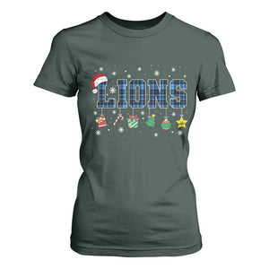 LF Christmas T Shirt For Women Blue Plaid DFL Fans Xmas Pajamas TS10 Dark Forest Green Print Your Wear