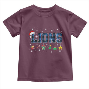LF Christmas Toddler T Shirt Blue Plaid DFL Fans Xmas Pajamas TS10 Maroon Print Your Wear