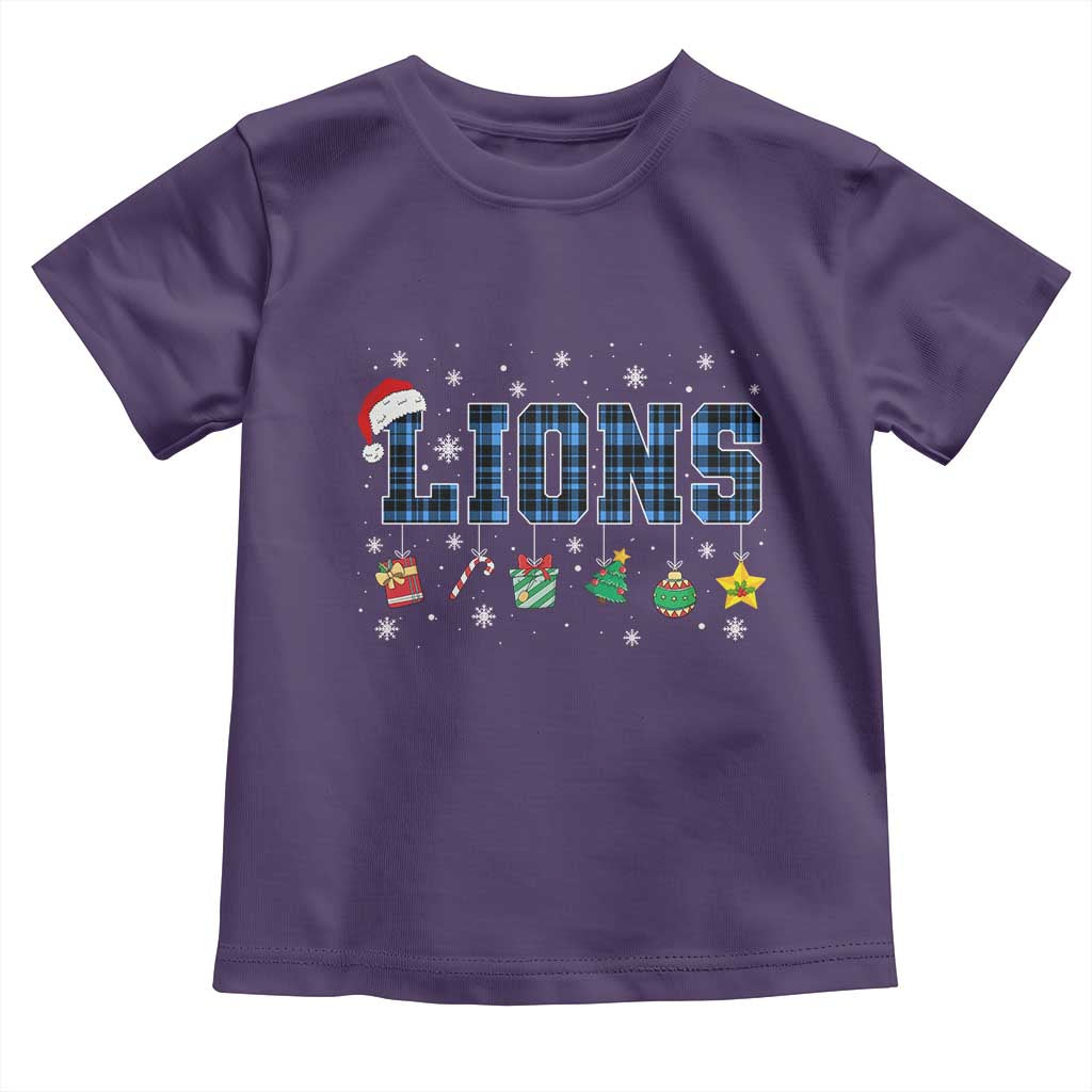 LF Christmas Toddler T Shirt Blue Plaid DFL Fans Xmas Pajamas TS10 Purple Print Your Wear