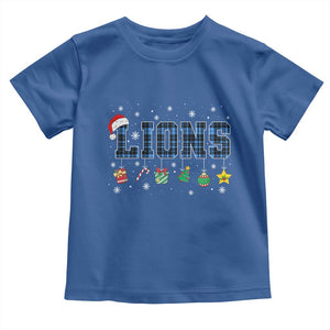 LF Christmas Toddler T Shirt Blue Plaid DFL Fans Xmas Pajamas TS10 Royal Blue Print Your Wear