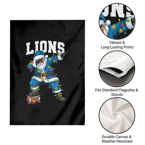 LF Christmas Garden Flag Funny Dabbing Santa Football Lovers Game Day TS10 Print Your Wear