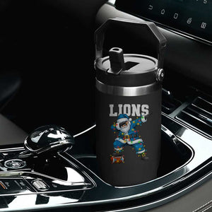 LF Christmas Flip Straw Tumbler Funny Dabbing Santa Football Lovers Game Day TS10 Print Your Wear