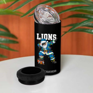 LF Christmas 4 in 1 Can Cooler Tumbler Funny Dabbing Santa Football Lovers Game Day TS10 Print Your Wear