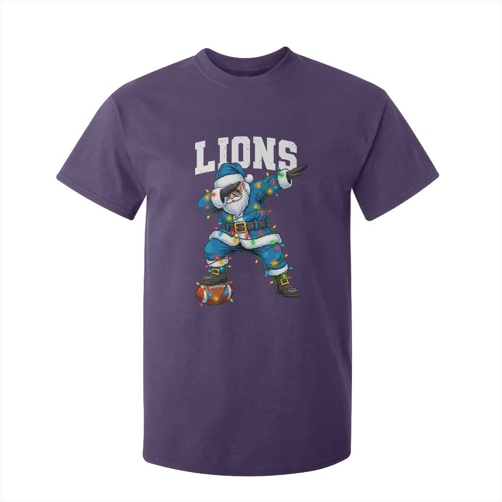 LF Christmas T Shirt For Kid Funny Dabbing Santa Football Lovers Game Day TS10 Purple Print Your Wear