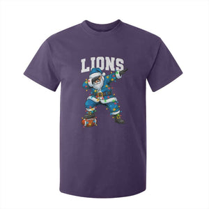LF Christmas T Shirt For Kid Funny Dabbing Santa Football Lovers Game Day TS10 Purple Print Your Wear