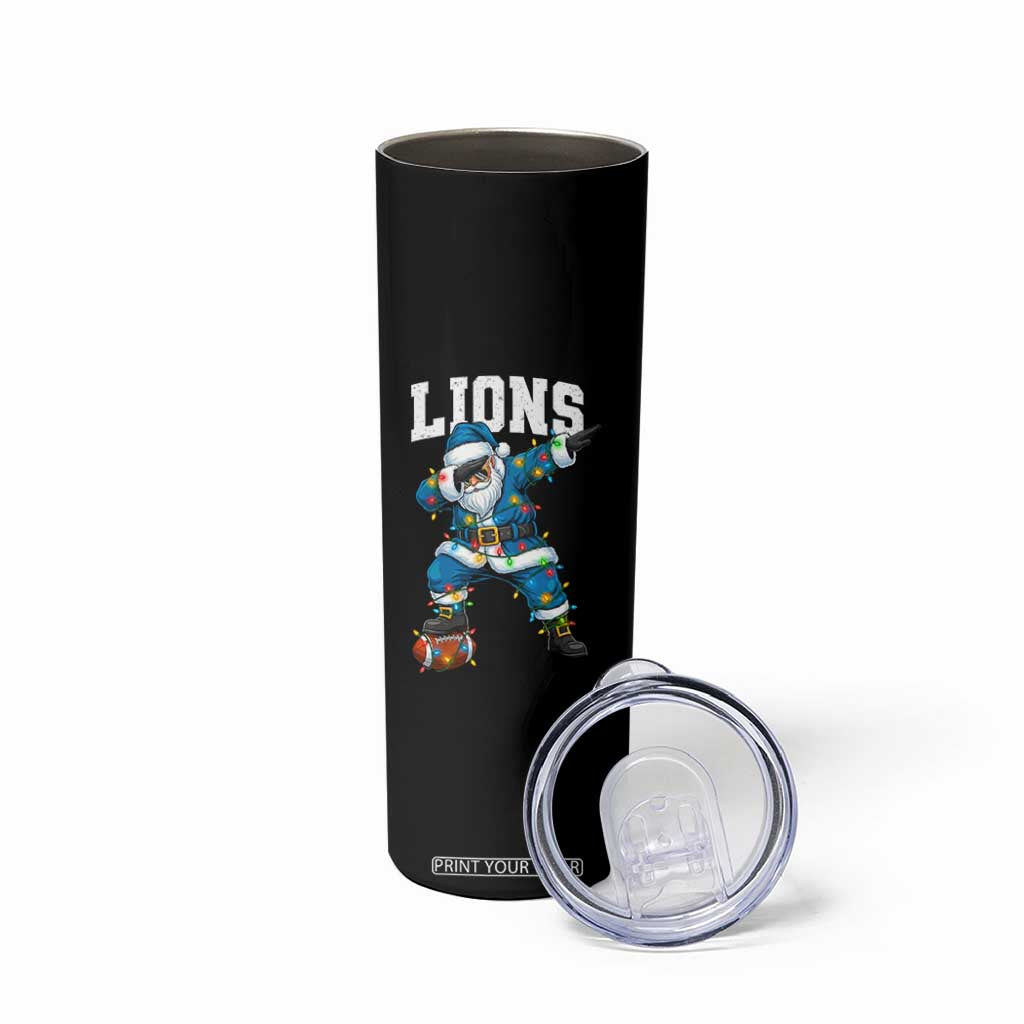 LF Christmas Skinny Tumbler Funny Dabbing Santa Football Lovers Game Day TS10 Print Your Wear