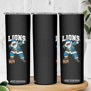 LF Christmas Skinny Tumbler Funny Dabbing Santa Football Lovers Game Day TS10 Print Your Wear
