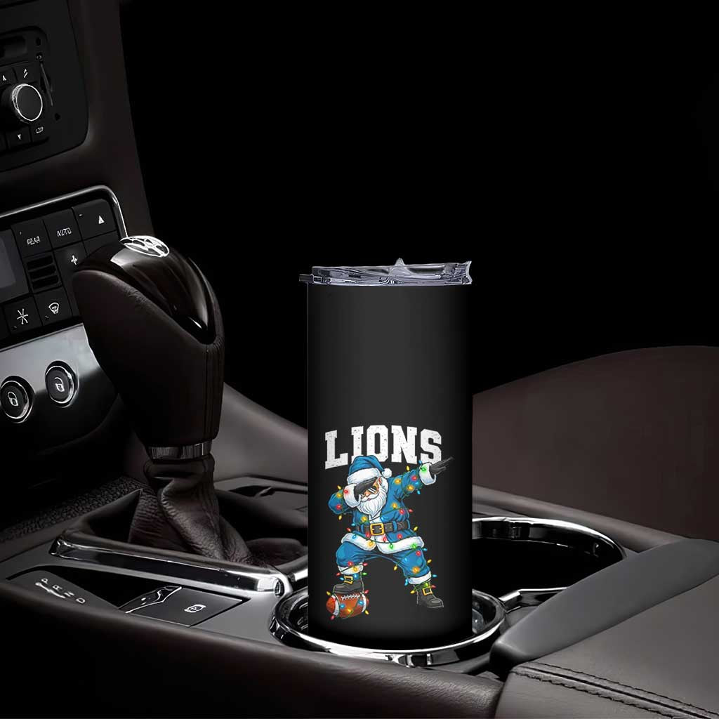 LF Christmas Skinny Tumbler Funny Dabbing Santa Football Lovers Game Day TS10 Print Your Wear