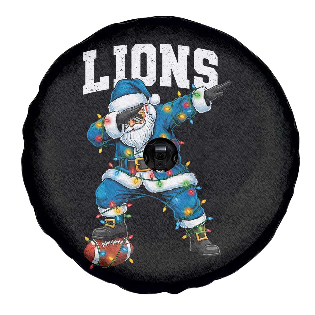 LF Christmas Spare Tire Cover Funny Dabbing Santa Football Lovers Game Day TS10 Print Your Wear
