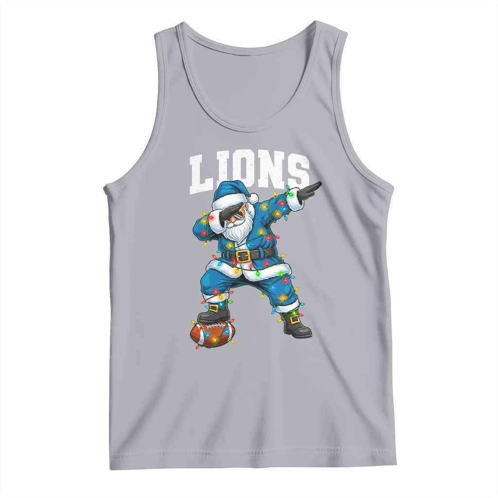 LF Christmas Tank Top Funny Dabbing Santa Football Lovers Game Day TS10 Athletic Heather Print Your Wear