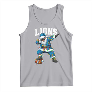 LF Christmas Tank Top Funny Dabbing Santa Football Lovers Game Day TS10 Athletic Heather Print Your Wear