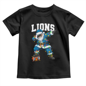 LF Christmas Toddler T Shirt Funny Dabbing Santa Football Lovers Game Day TS10 Black Print Your Wear