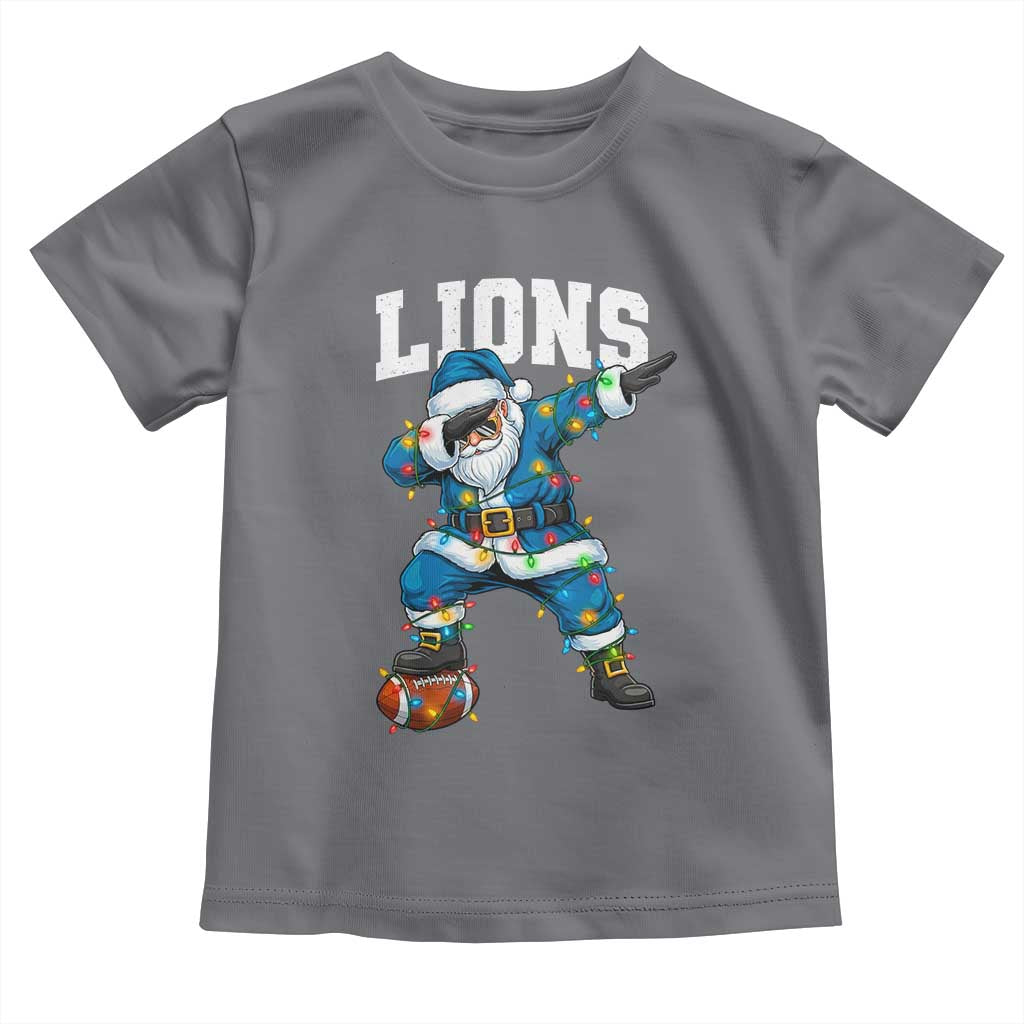 LF Christmas Toddler T Shirt Funny Dabbing Santa Football Lovers Game Day TS10 Charcoal Print Your Wear