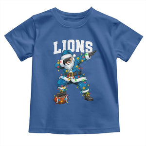 LF Christmas Toddler T Shirt Funny Dabbing Santa Football Lovers Game Day TS10 Royal Blue Print Your Wear