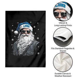 Vintage DFL Christmas Garden Flag Retro Santa Lions Fan Game Day TS10 Print Your Wear