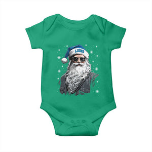 Vintage DFL Christmas Baby Onesie Retro Santa Lions Fan Game Day TS10 Irish Green Print Your Wear