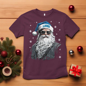 Vintage DFL Christmas T Shirt Retro Santa Lions Fan Game Day TS10 Maroon Print Your Wear