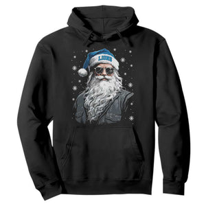 Vintage DFL Christmas Hoodie Retro Santa Lions Fan Game Day TS10 Black Print Your Wear