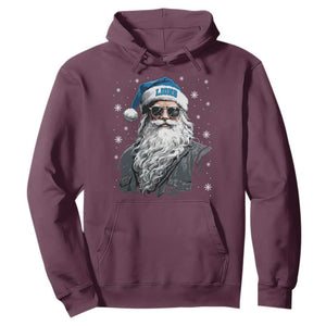Vintage DFL Christmas Hoodie Retro Santa Lions Fan Game Day TS10 Maroon Print Your Wear