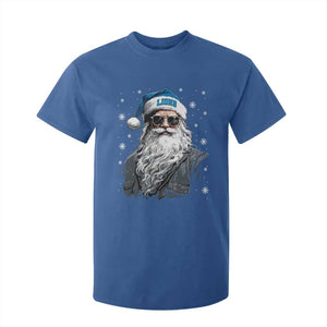 Vintage DFL Christmas T Shirt For Kid Retro Santa Lions Fan Game Day TS10 Royal Blue Print Your Wear