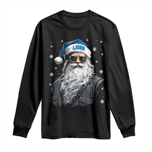 Vintage DFL Christmas Long Sleeve Shirt Retro Santa Lions Fan Game Day TS10 Black Print Your Wear