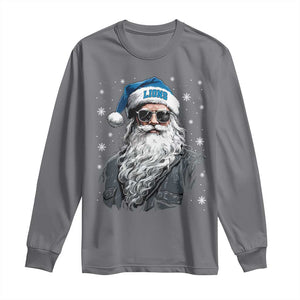 Vintage DFL Christmas Long Sleeve Shirt Retro Santa Lions Fan Game Day TS10 Charcoal Print Your Wear