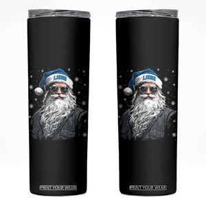 Vintage DFL Christmas Skinny Tumbler Retro Santa Lions Fan Game Day TS10 Black Print Your Wear