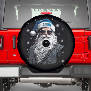 Vintage DFL Christmas Spare Tire Cover Retro Santa Lions Fan Game Day TS10 Black Print Your Wear