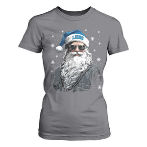 Vintage DFL Christmas T Shirt For Women Retro Santa Lions Fan Game Day TS10 Charcoal Print Your Wear