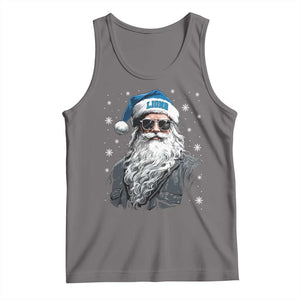 Vintage DFL Christmas Tank Top Retro Santa Lions Fan Game Day TS10 Deep Heather Print Your Wear