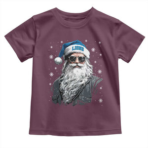Vintage DFL Christmas Toddler T Shirt Retro Santa Lions Fan Game Day TS10 Maroon Print Your Wear