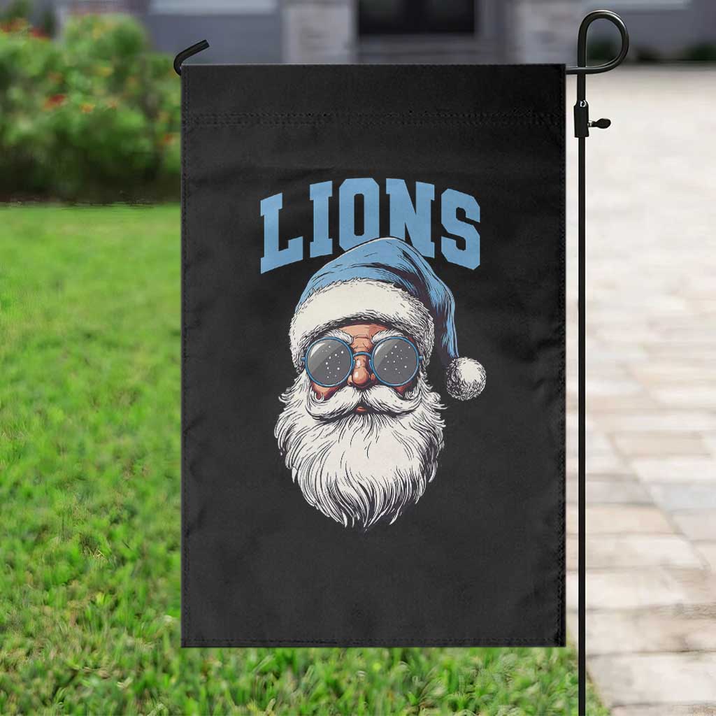 LF Football Christmas Garden Flag Vintage Santa Claus Face Game Day TS10 Print Your Wear