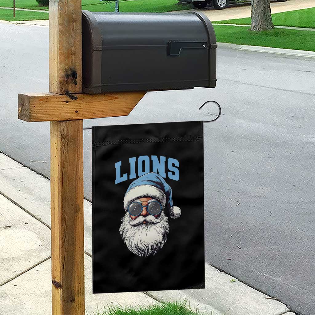 LF Football Christmas Garden Flag Vintage Santa Claus Face Game Day TS10 Print Your Wear