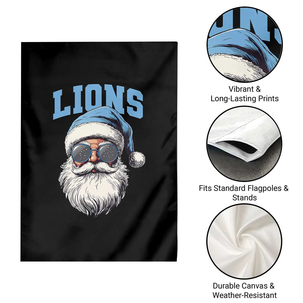 LF Football Christmas Garden Flag Vintage Santa Claus Face Game Day TS10 Print Your Wear