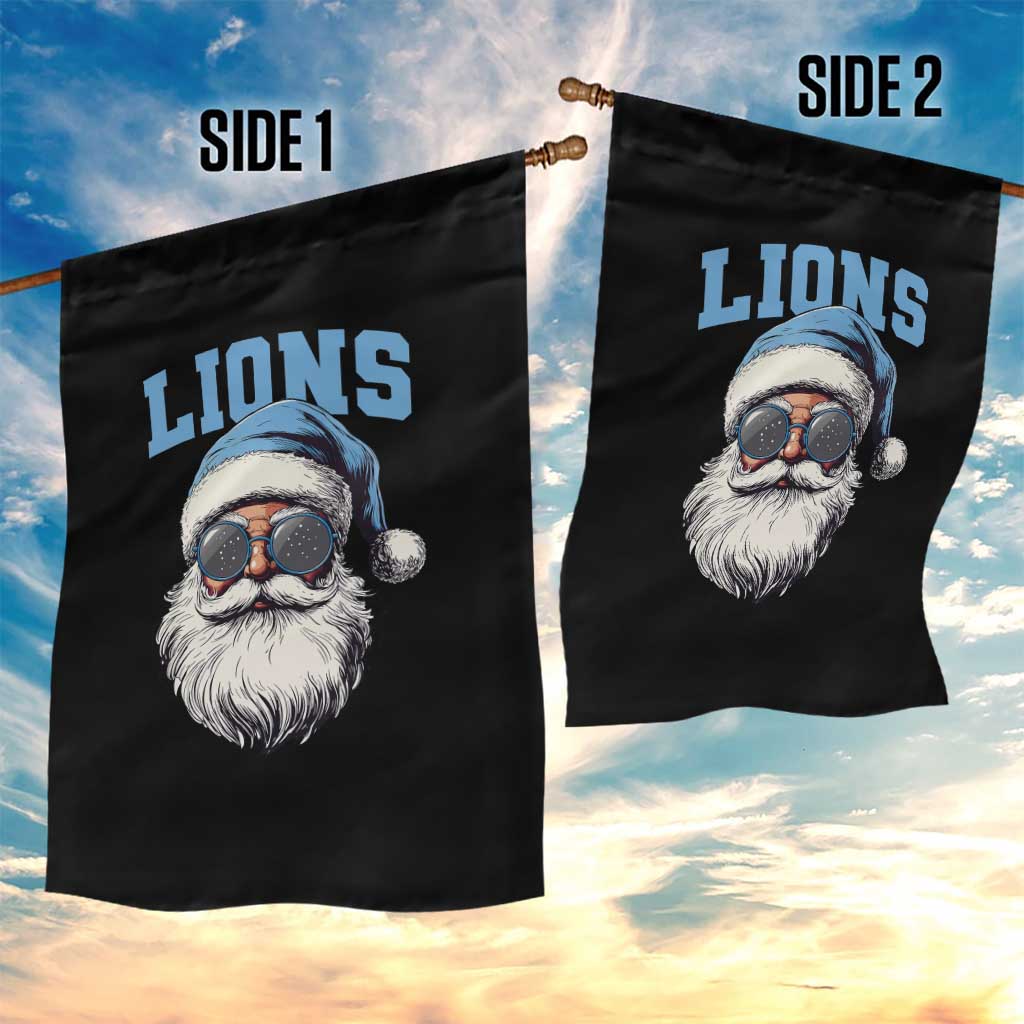 LF Football Christmas Garden Flag Vintage Santa Claus Face Game Day TS10 Print Your Wear