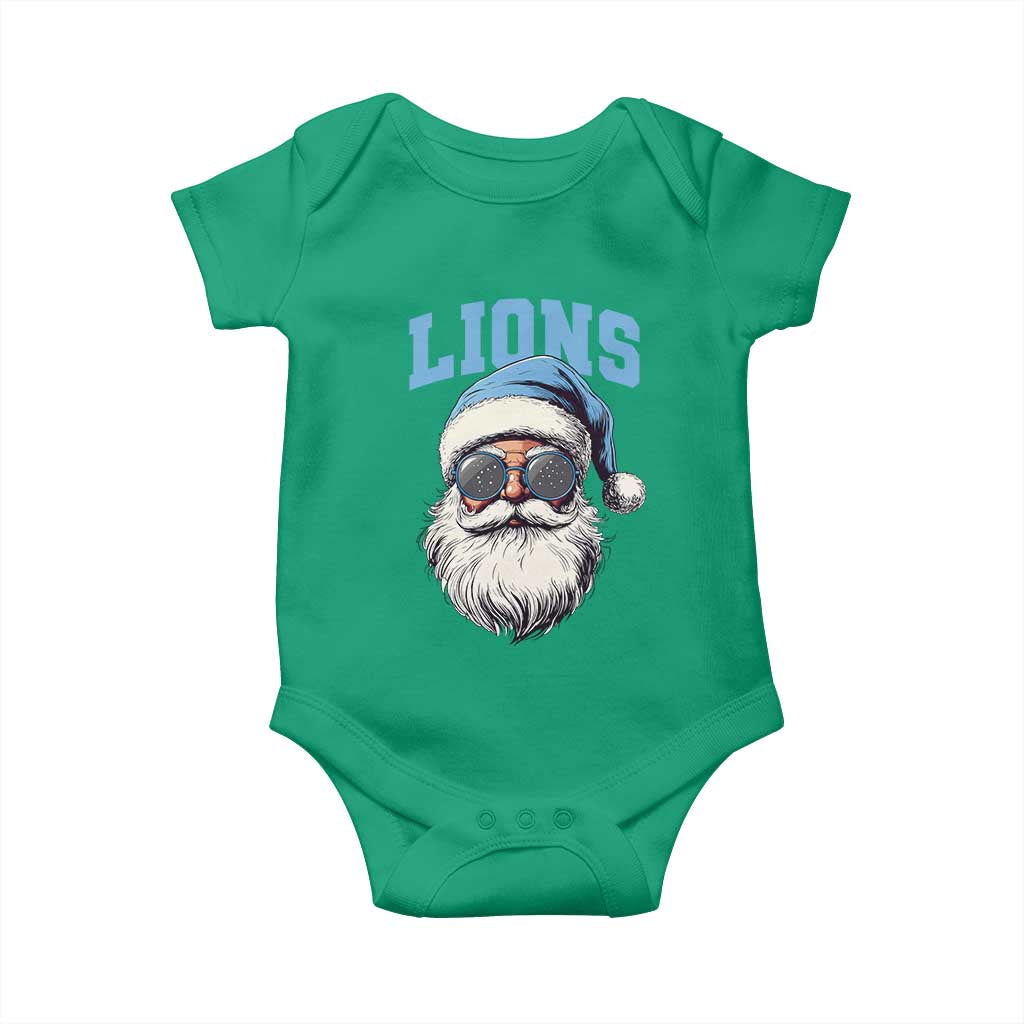 LF Football Christmas Baby Onesie Vintage Santa Claus Face Game Day TS10 Irish Green Print Your Wear