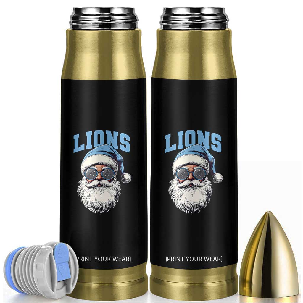 LF Football Christmas Bullet Tumbler Vintage Santa Claus Face Game Day TS10 Black Print Your Wear