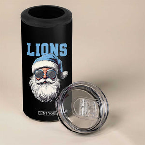 LF Football Christmas 4 in 1 Can Cooler Tumbler Vintage Santa Claus Face Game Day TS10 Print Your Wear