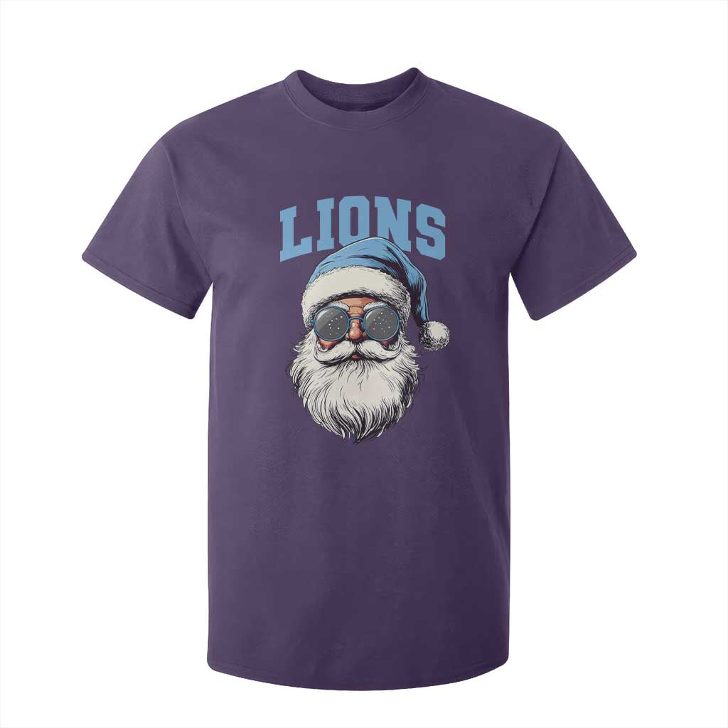 LF Football Christmas T Shirt For Kid Vintage Santa Claus Face Game Day TS10 Purple Print Your Wear