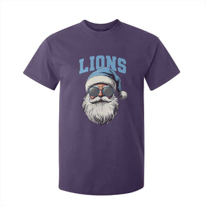 LF Football Christmas T Shirt For Kid Vintage Santa Claus Face Game Day TS10 Purple Print Your Wear