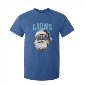 LF Football Christmas T Shirt For Kid Vintage Santa Claus Face Game Day TS10 Royal Blue Print Your Wear