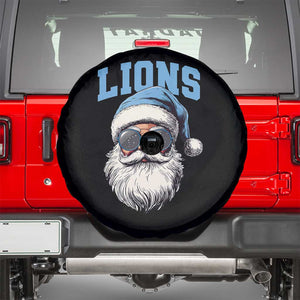 LF Football Christmas Spare Tire Cover Vintage Santa Claus Face Game Day TS10 Black Print Your Wear