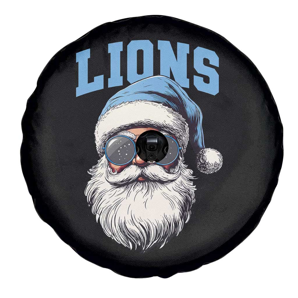 LF Football Christmas Spare Tire Cover Vintage Santa Claus Face Game Day TS10 Print Your Wear